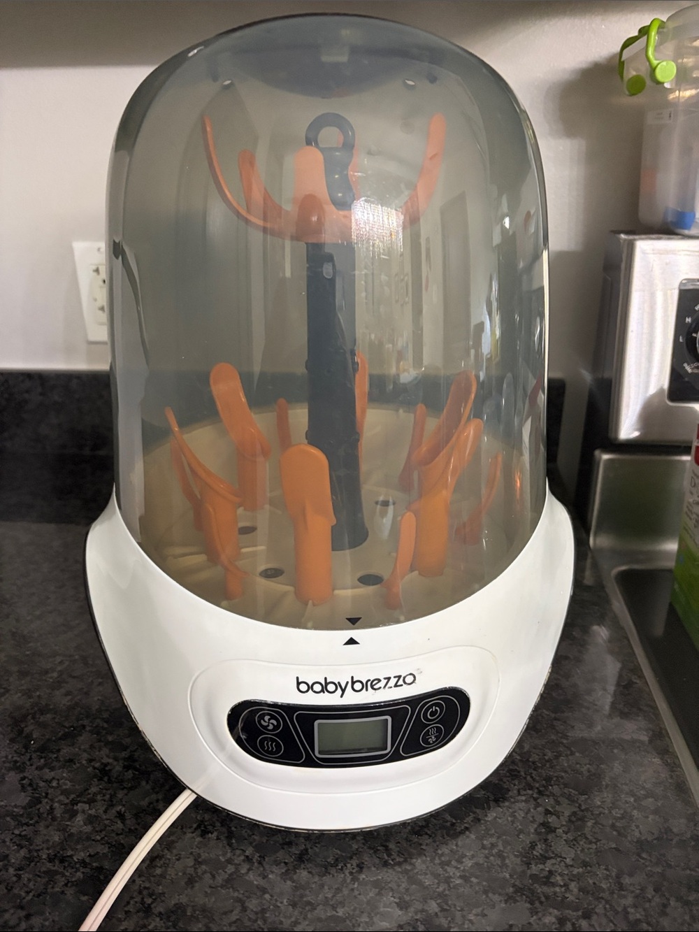 Baby Brezza Orange & White Electric Bottle Sterilizer